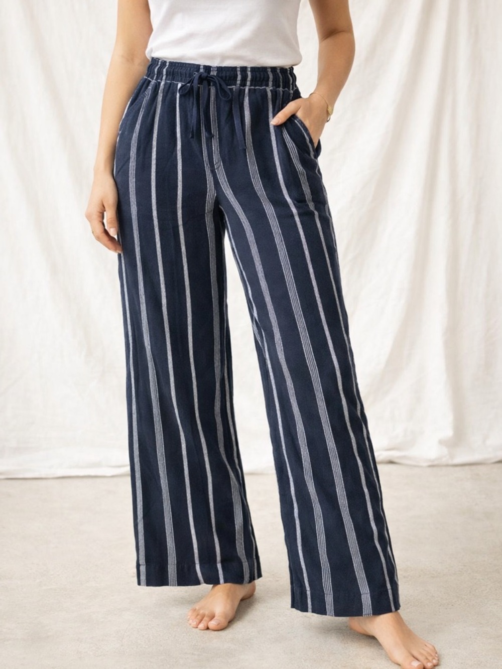 Striped Black Lounge Pants